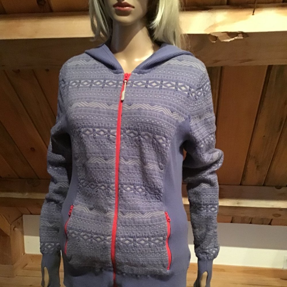 SKYR Periwinkle Scrunchie-Stretch Hoodie